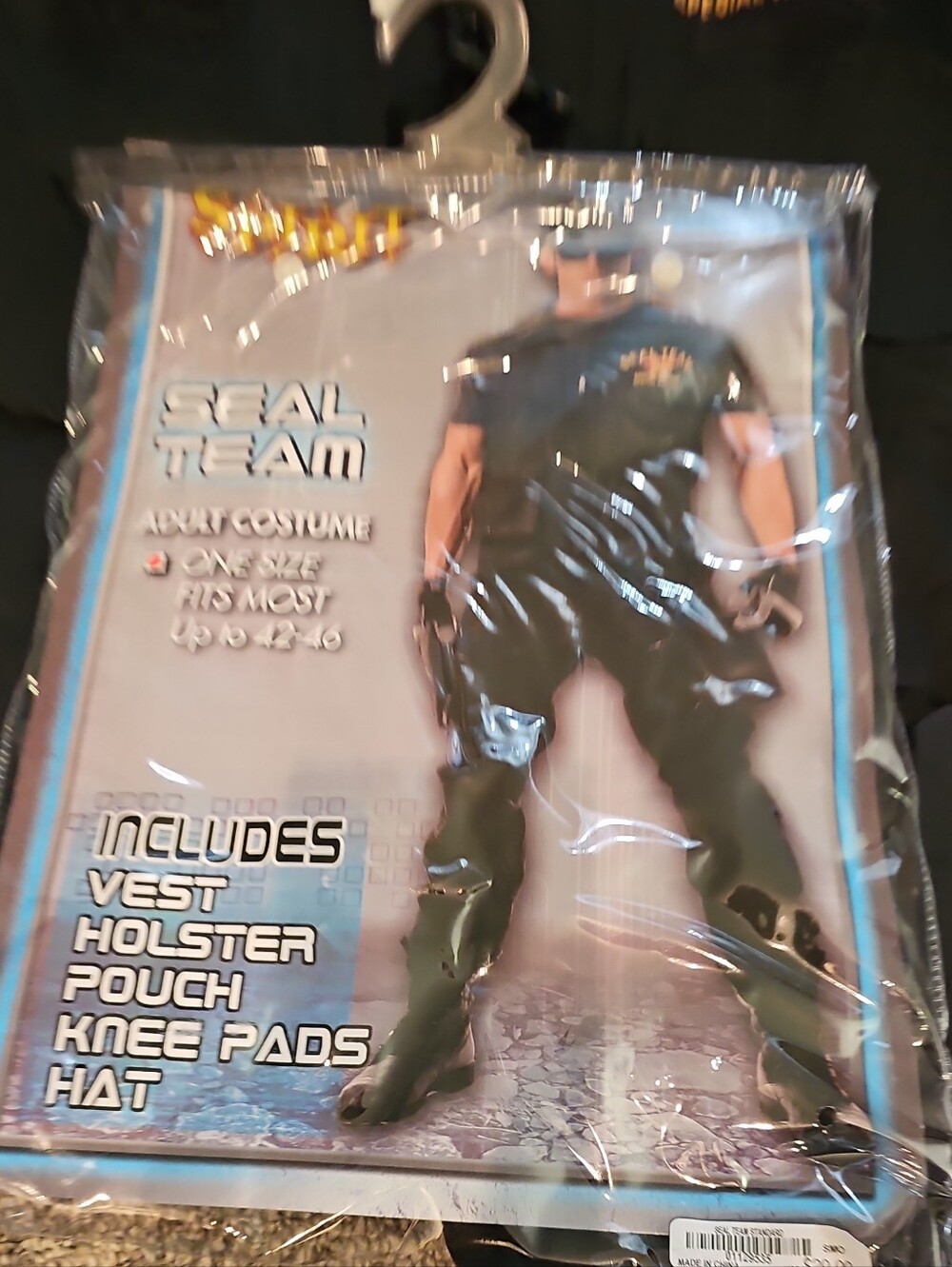 Seal Team Adult Costume - Black One Size Fits Most